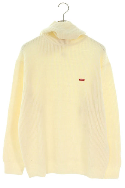 SUPREME 22AW Small Box Balaclava Sweater White Hoodie Size M