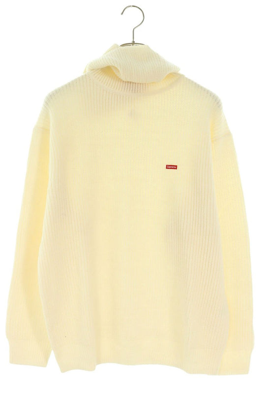 SUPREME 22AW Small Box Balaclava Sweater White Hoodie Size M