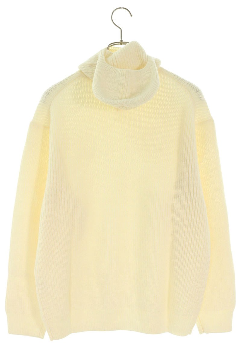 SUPREME 22AW Small Box Balaclava Sweater White Hoodie Size M