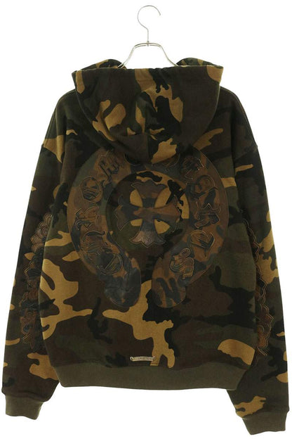 Chrome Hearts Floral Back Hoodie Green/Black Size M