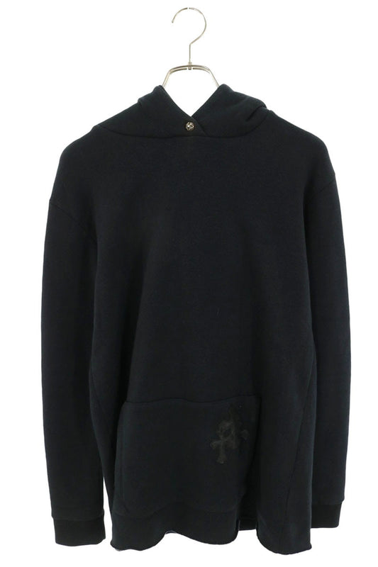 Chrome Hearts Cemetery Cross Hoodie Black/Silver Size M