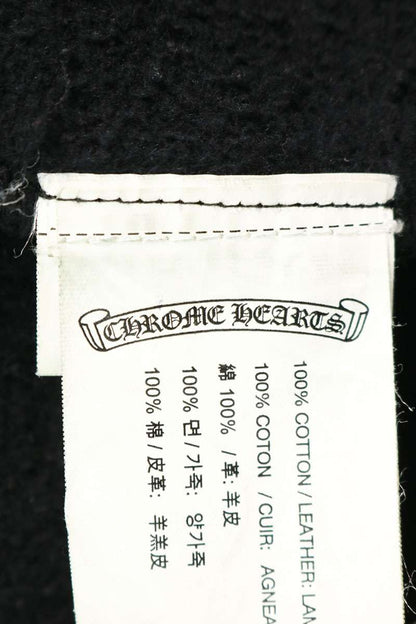 Chrome Hearts Cemetery Cross Hoodie Black/Silver Size M