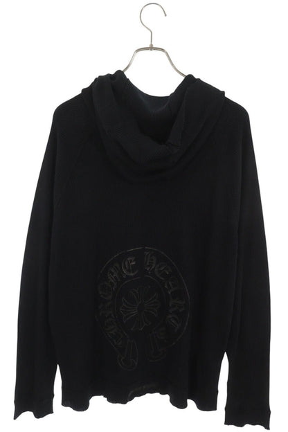 Chrome Hearts Back Horseshoe Print Thermal Hoodie Size M