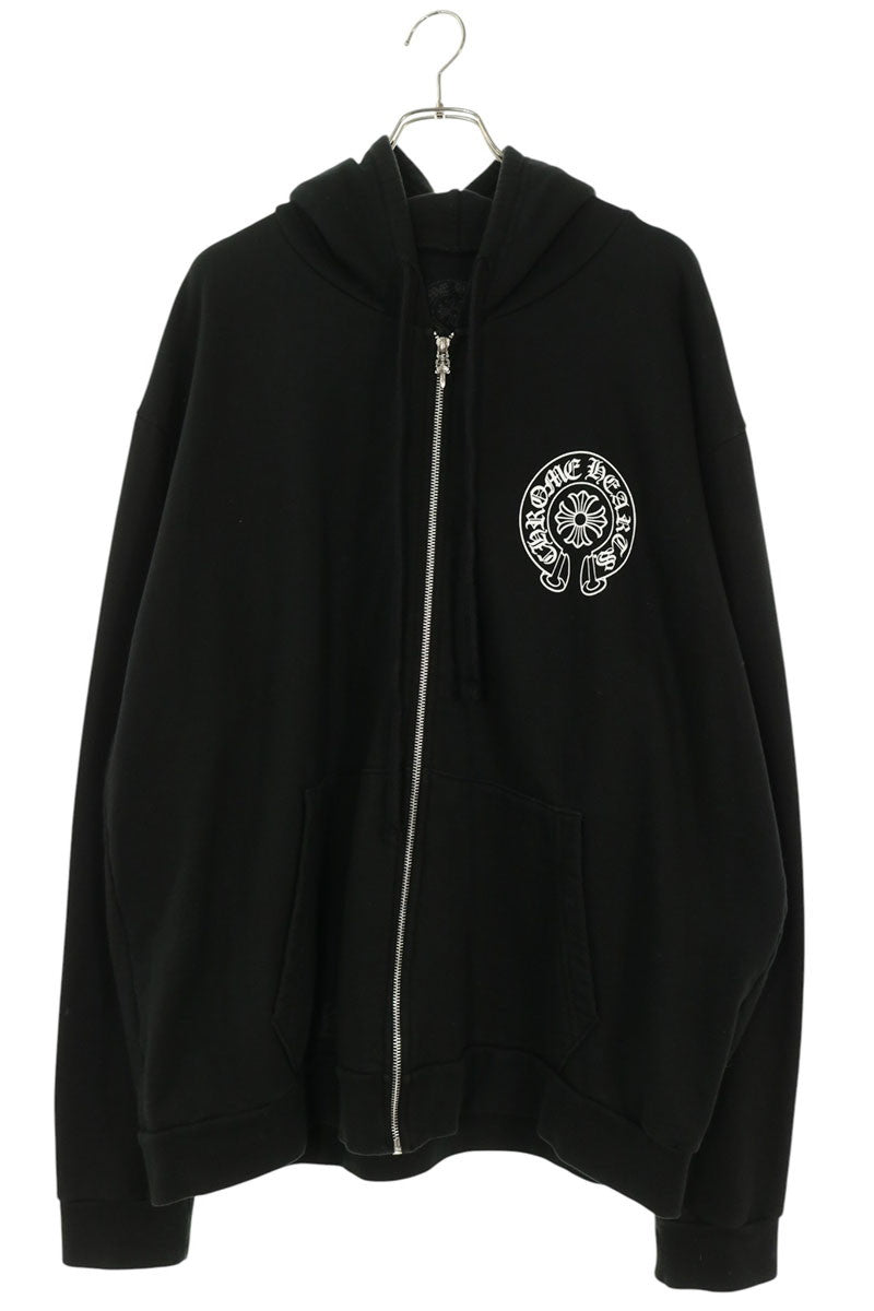 Chrome Hearts Seoul LTD Back Horseshoe Zip Hoodie Size XL