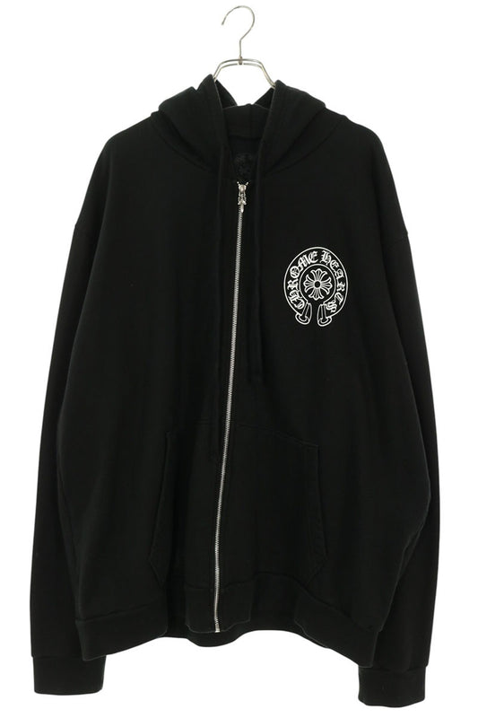 Chrome Hearts Seoul LTD Back Horseshoe Zip Hoodie Size XL