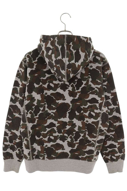 SUPREME 12AW Camo Box Logo Hoodie Green Size M