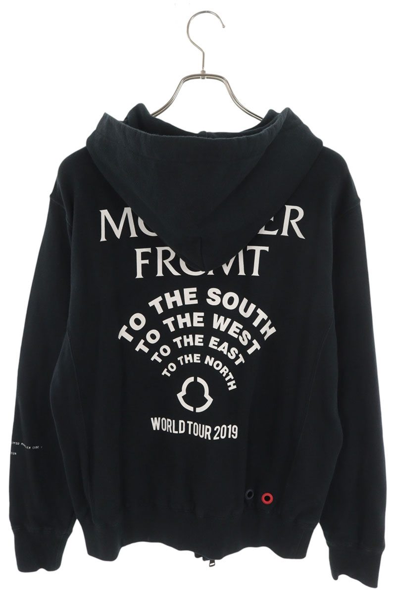 fragment design Moncler Collaboration Hoodie Black Size L
