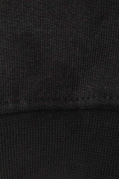 VETEMENTS Oversized Logo Hoodie Black Cotton Blend Size XS
