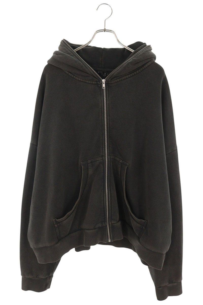 entire studios Zip-Up Cotton Hoodie Gray Size XL