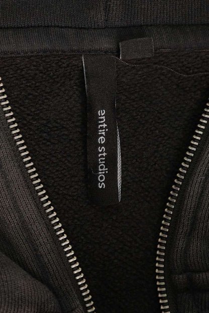 entire studios Zip-Up Cotton Hoodie Gray Size XL