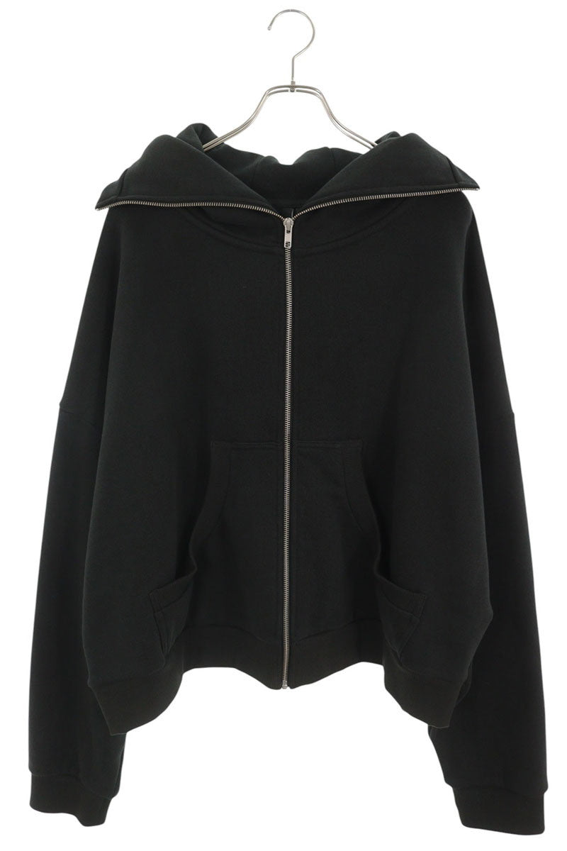 entire studios Zip-Up Hoodie Black Cotton Size M