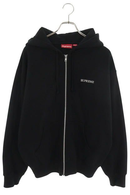 SUPREME 25AW IDGAF Zip Up Hooded Sweatshirt Black Size M