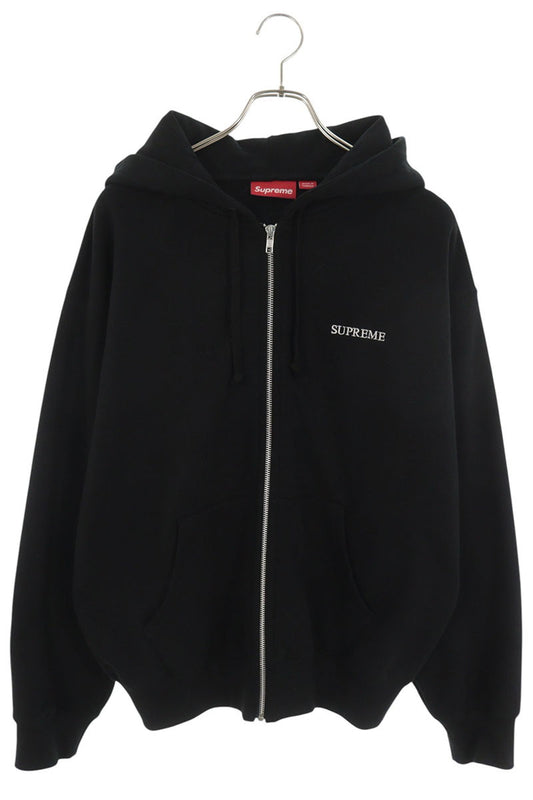 SUPREME 25AW IDGAF Zip Up Hooded Sweatshirt Black Size M