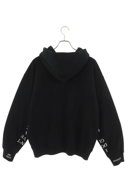 SUPREME 25AW IDGAF Zip Up Hooded Sweatshirt Black Size M