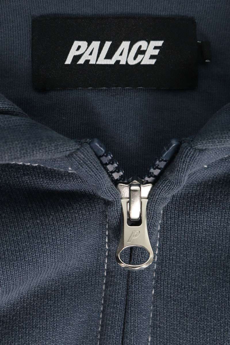 Palace TRIPLE STITCH VERITAS ZIP HOOD Blue Cotton Hoodie Size M