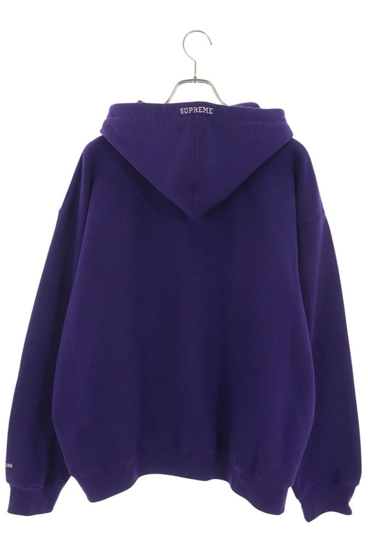 SUPREME 26SS Devil S Logo Zip Up Sweatshirt Purple Size XL