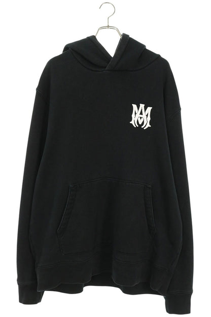 AMIRI MA Logo Print Pullover Hoodie Black/White Size XXL
