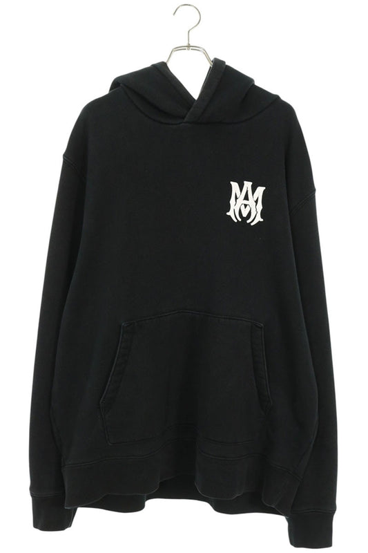 AMIRI MA Logo Print Pullover Hoodie Black/White Size XXL