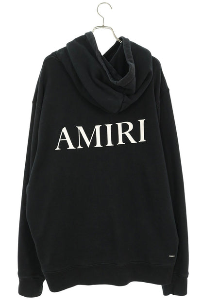 AMIRI MA Logo Print Pullover Hoodie Black/White Size XXL