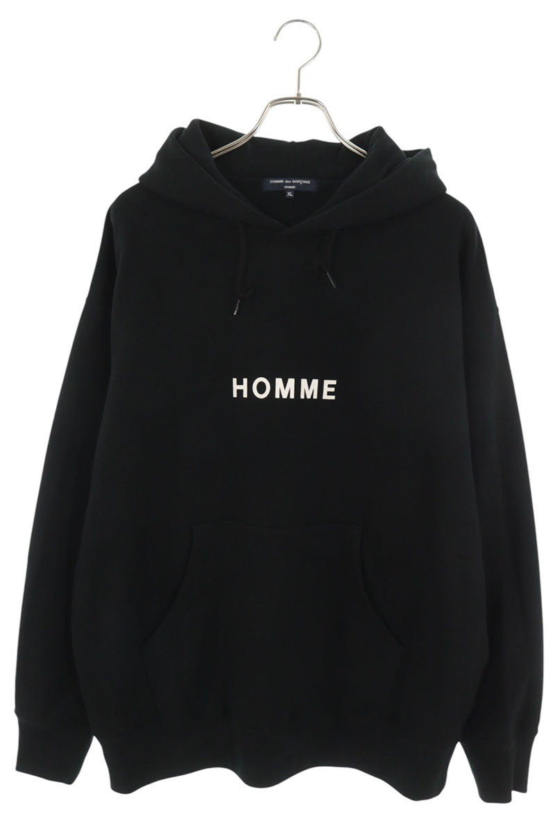 COMME des GARCONS HOMME AD2023 Logo Hoodie Black Size XL