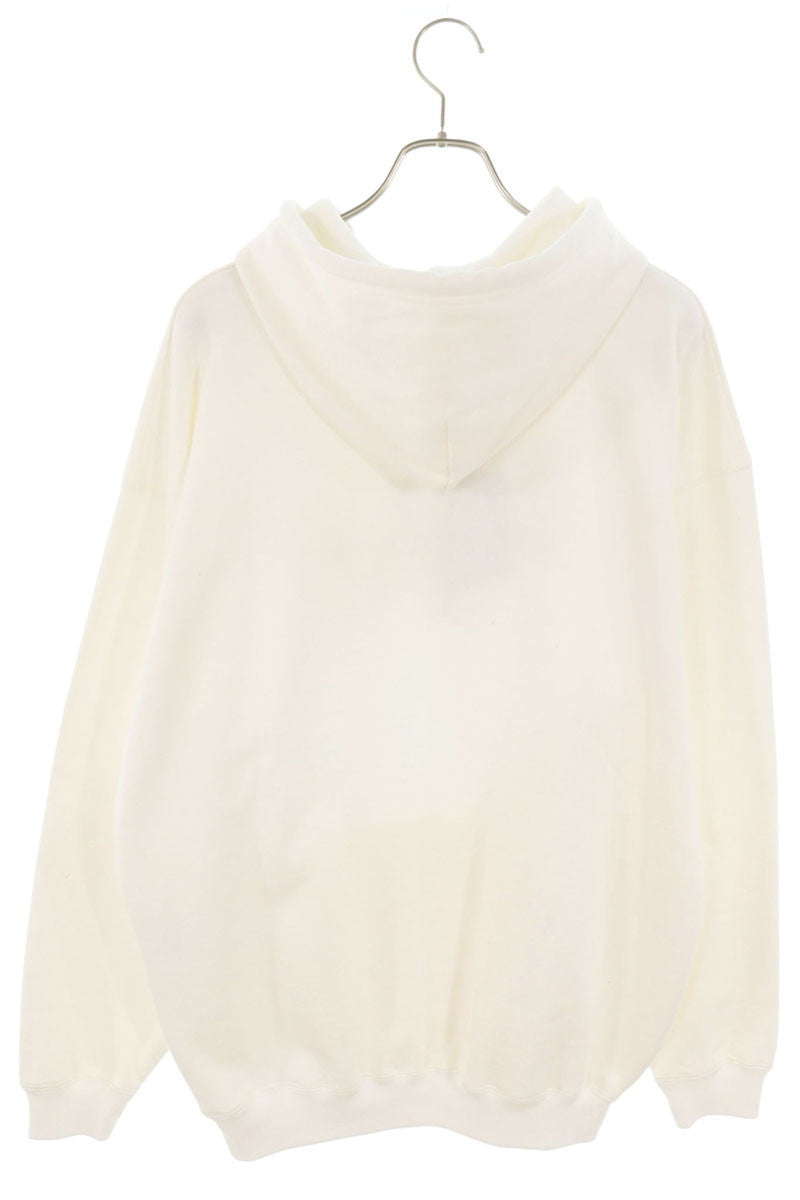 BALENCIAGA BB Paris Logo Cotton Hoodie White Size XS