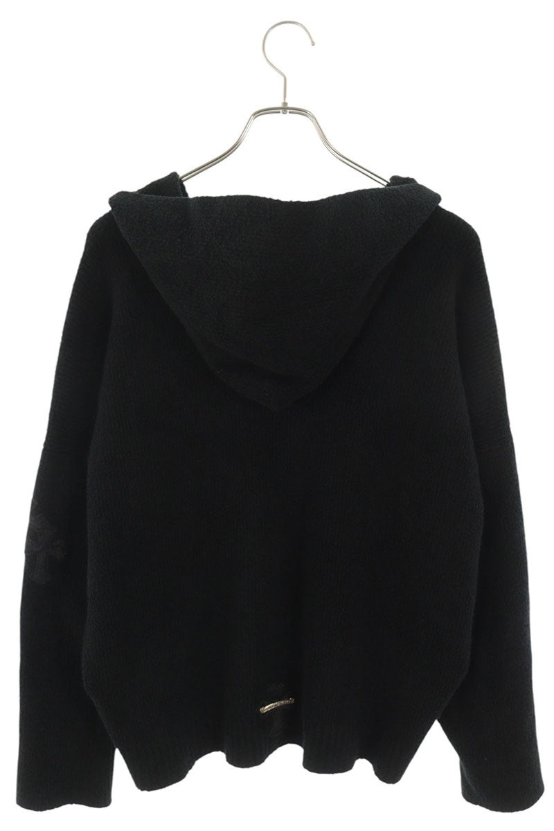 Chrome Hearts Haircalf Patch Knit Hoodie Multi Size MED/LRG