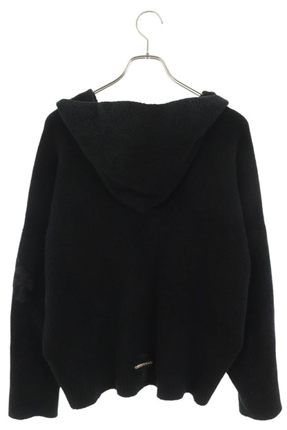 Chrome Hearts Haircalf Patch Knit Hoodie Multi Size MED/LRG
