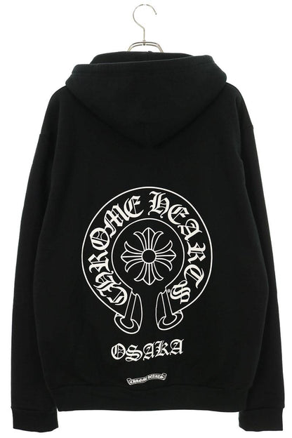 Chrome Hearts Osaka Ltd Back Horseshoe Hoodie Black Size M