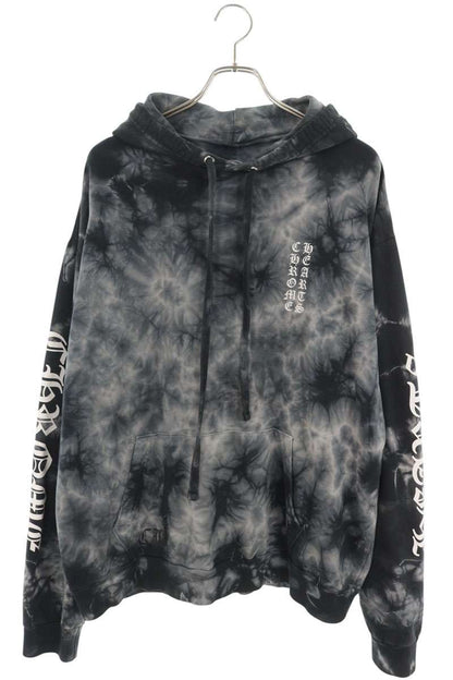 Chrome Hearts Back Horseshoe Sleeve Logo Hoodie Black Size L