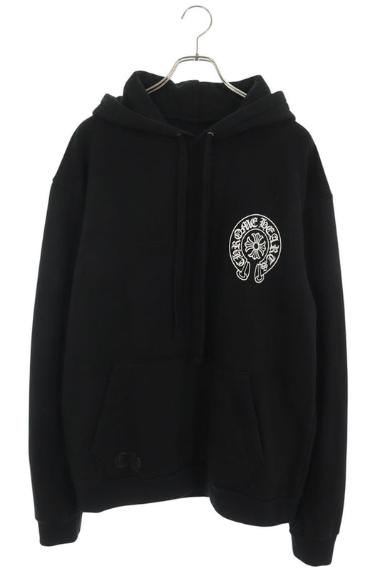 Chrome Hearts Osaka Ltd. Back Horseshoe Hoodie Black Size M