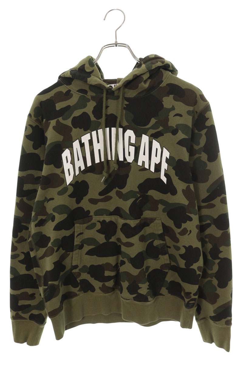A BATHING APE Grid Camo Pullover Hoodie Multi Size M