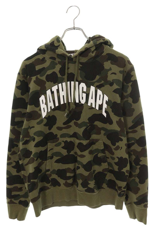 A BATHING APE Grid Camo Pullover Hoodie Multi Size M