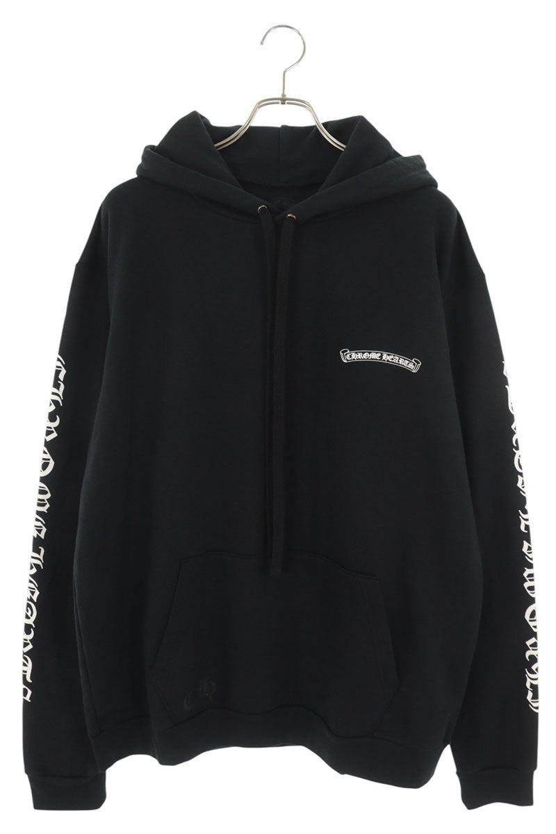 Chrome Hearts SWTSHRT PLVR Logo Print Hoodie Black Size L