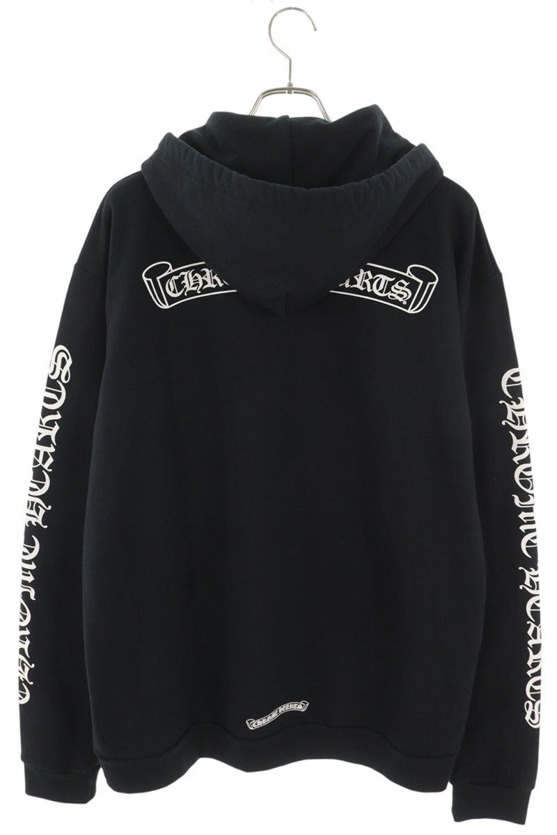 Chrome Hearts SWTSHRT PLVR Logo Print Hoodie Black Size L