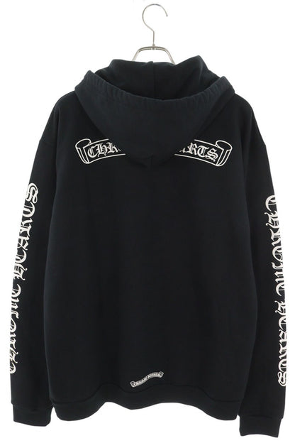 Chrome Hearts SWTSHRT PLVR Logo Print Hoodie Black Size L