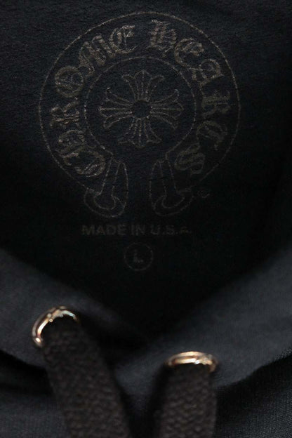 Chrome Hearts SWTSHRT PLVR Logo Print Hoodie Black Size L