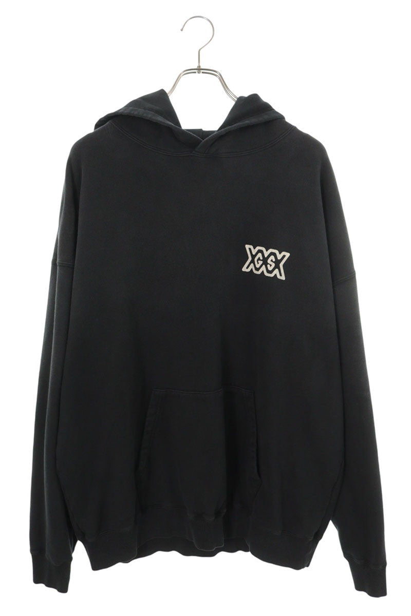GOD SELECTION XXX 26SS Logo Print Hoodie Black Size XL