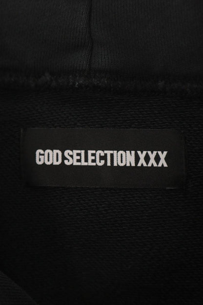GOD SELECTION XXX 26SS Logo Print Hoodie Black Size XL