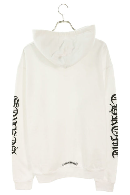 Chrome Hearts SWTSHRT PLVR Sleeve Logo Hoodie White Size L