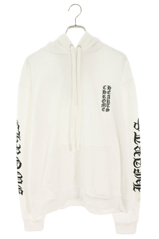 Chrome Hearts Sleeve Logo Pullover White Cotton Size M