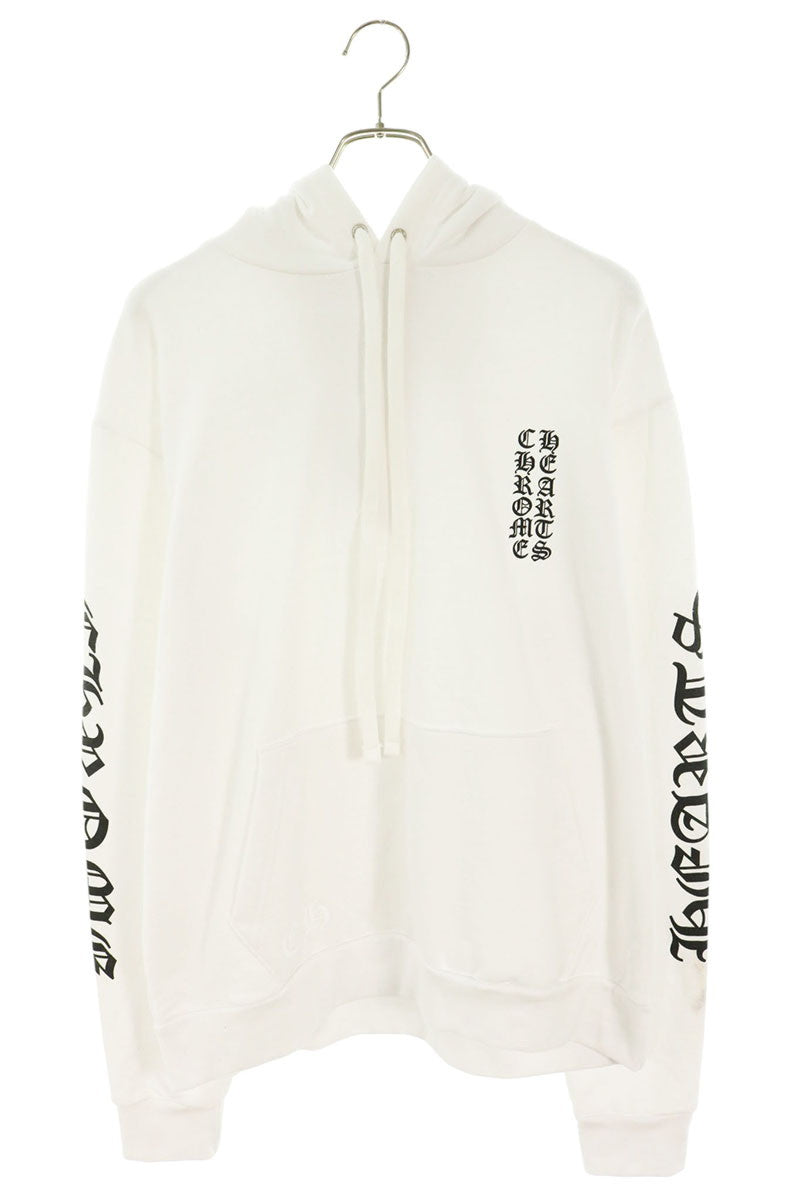 Chrome Hearts Sleeve Logo Pullover White Cotton Size M