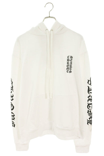Chrome Hearts Sleeve Logo Pullover White Cotton Size M
