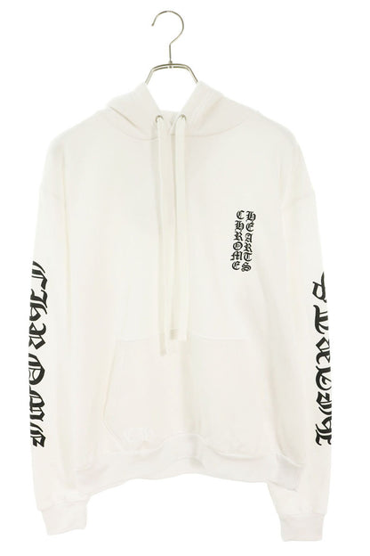 Chrome Hearts Sleeve Logo Pullover White Cotton Size XS