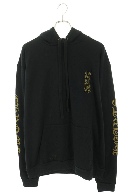 Chrome Hearts Sleeve Logo Pullover Hoodie Black Khaki Size L