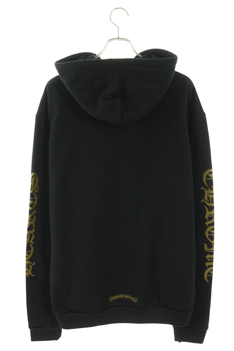 Chrome Hearts Sleeve Logo Pullover Hoodie Black Khaki Size L