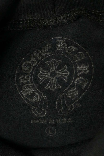 Chrome Hearts Sleeve Logo Pullover Hoodie Black Khaki Size L
