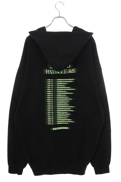 BALENCIAGA 19SS Speedhunters Zip Hoodie Black Cotton Size M