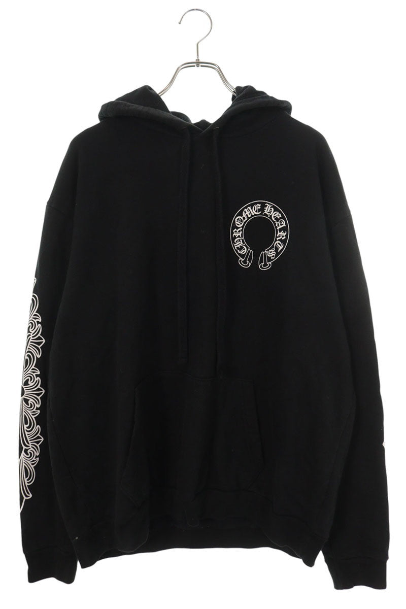Chrome Hearts Floral Back Horseshoe Print Hoodie L Size L