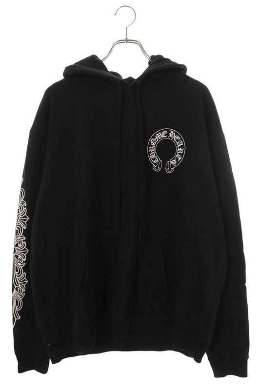 Chrome Hearts Floral Back Horseshoe Print Hoodie L Size L