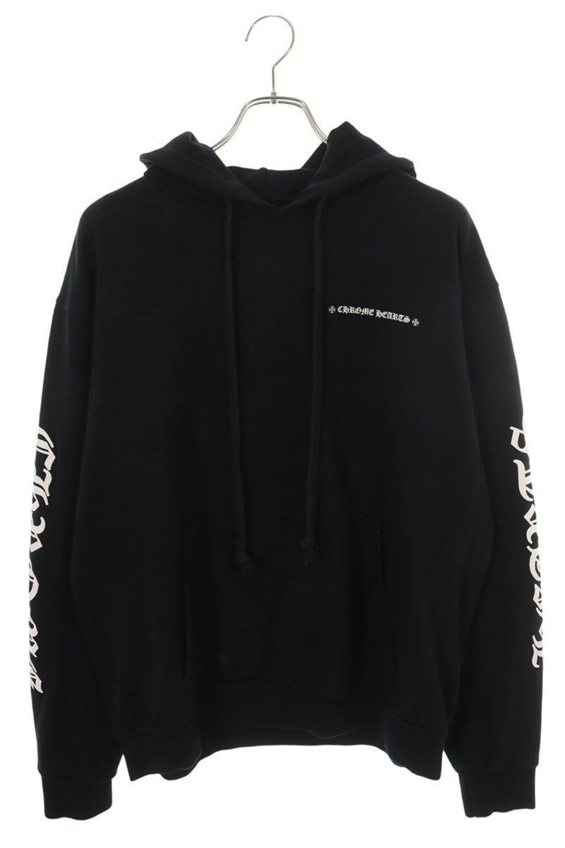 Chrome Hearts Back Fire Cross Print Pullover Black L Size L